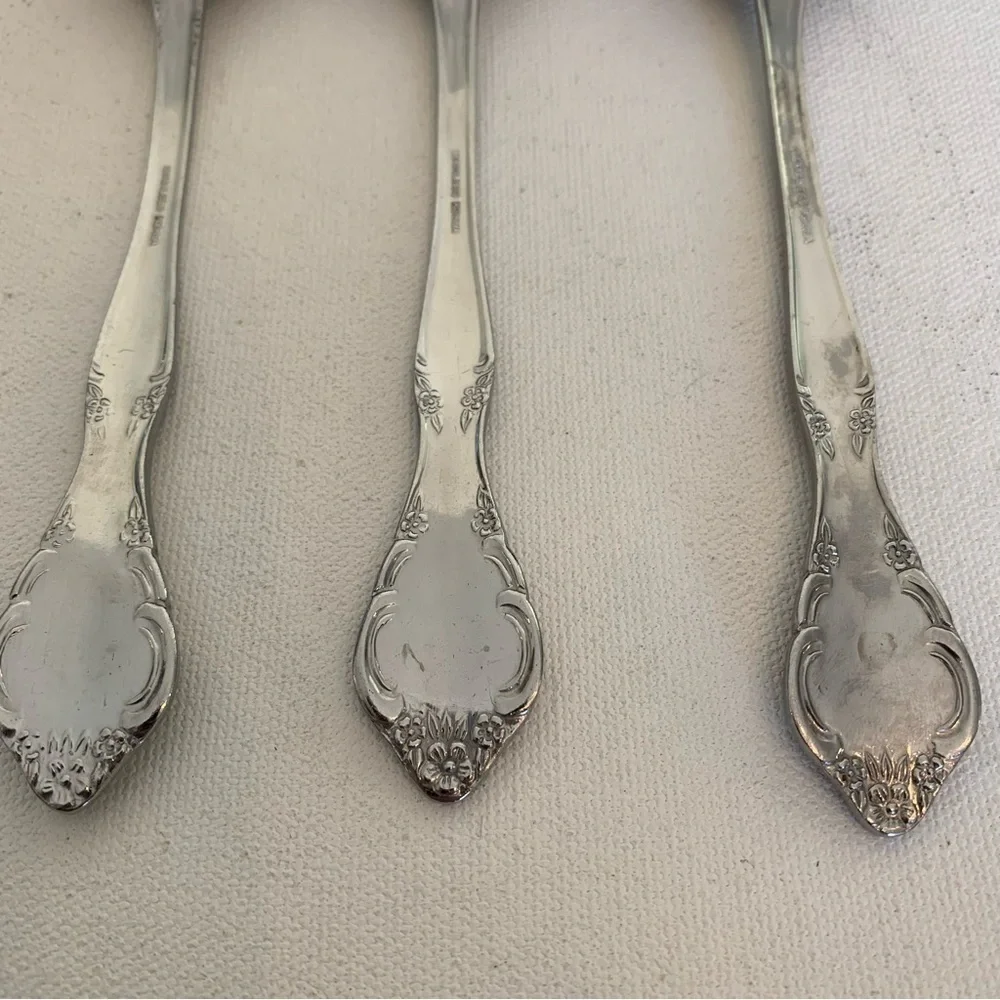 3 Estia CASCADE Stainless Glossy Korea Serving Spoons 7.5